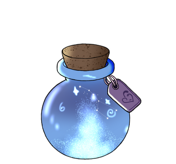 Blue Flame Potion Bottle